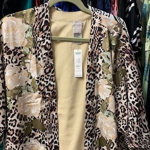 Chico’s brand new light weight kimono topper